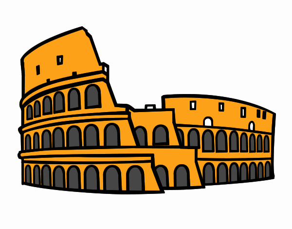 colosseo-romano-DISEGNO SEMPLIFICATO
